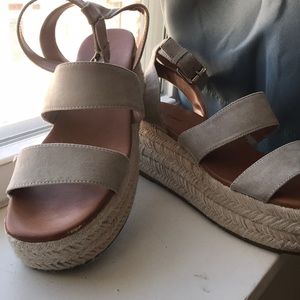 Platform rope sandals